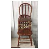 2 Wood Chairs Assorted Old Tools