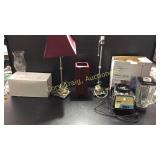 Osterizer Blender, Floor Lamp, 2 Table Lamps, One