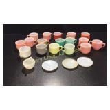 Hazel Atlas Misc Cups. Saucers, Sugar Creamer