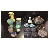 Ice Bucket, Iron, Glass Ware, McCoy Vase,