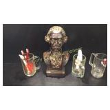 Beer Mugs, Beer Items, Head Statue