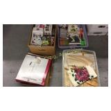 Box Of Misc Ball Cards, 2 Tubs Of MIsc