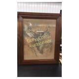 Deer Print Signed K Maroon C78