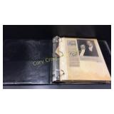 3 Ring Binder With Old News Clippings