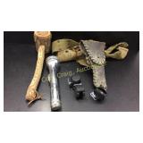 Wood Hammer, Flash Light, Us Military Belt