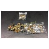 2 Bags OF Cufflinks and Tie Clips