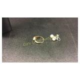 14 K Ear Rings & Diamond 10 KP GTR K Plumb Ring