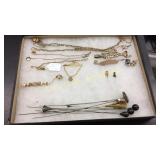 Watch Chains, Hat Pins, Benz O Matic Lighter Tie