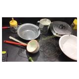 Tub Of Kitchen Utensils and More