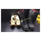 Vintage Roller Skates, Rubber Snow Boots