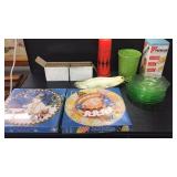 Saltine Crackers Tin, Small Bucket, Thermos,