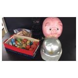 Big Piggy Bank, Aluminum Hard Hat, Money Miser