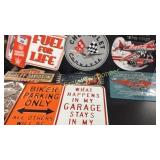 Assorted Harley Davidson Metal Signs