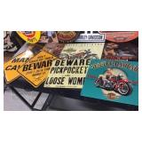 Assorted Metal Signs