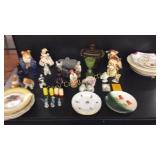 Assorted Porcelain Plates, Nick Nacks,