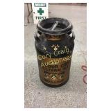 Milk Can With Advertising