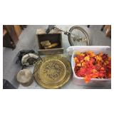 Tub OF Fall Leaves, Wall Art, Unicycle, Wood Box
