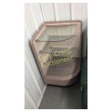 Corner Display With Glass Shelfs