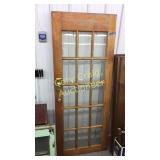 15 Pane Wood Door 80" T