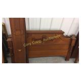 Primitive Twin Bed Head Board and Foot with Rails