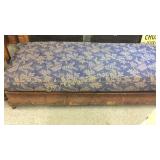 Antique Bench With Storage 74" Long BRING HELP TO