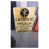 Catholic Church Sign