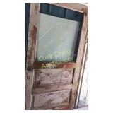 Old Door and Retro Table