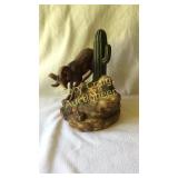 Ram Snake Cactus Decanter ONE HORN BROKE
