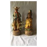 Cowboy and Indian Decanter