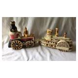 Steam Boat And Steam Engin Decanter