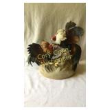 Turkeys Fighting Decanter