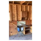 Buckets, Tools Wall Cabinet, Side Table,