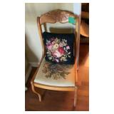 Needle Point Chair and pillow