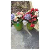 Artificial Flowers w/ Pots