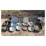 Large Lot Of Bakeware