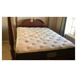 Rice Carved Queen Size Bed w/ Like New Beauty