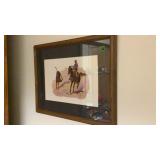 Wall hanging 24 x 18-1/2 calf roping Wall hanging 24 x 18-1/2 calf roping