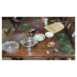 Clear Glass, Depression Glass, Porcelain, Ceramic