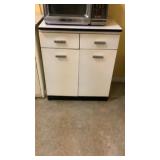 Retro Metal Cabinet 30' x 21' x 36' and Contents Retro Metal Cabinet 30' x 21' x 36' and Contents