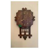 Walnut Wall Clock Has