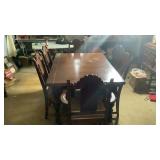 Solid Oak Dinning Table & 6 Chairs 5' x 40' Solid Oak Dinning Table & 6 Chairs 5' x 40'