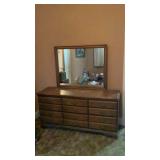 Solid Hard Rock Maple Dresser With Mirror 30" x