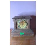 Ingraham Clock MISSING MINUTE hand HAS KEY Ingraham Clock MISSING MINUTE hand HAS KEY