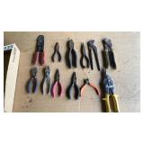 Needle Nose, Channel locks, pliers, side cuts Needle Nose, Channel locks, pliers, side cuts