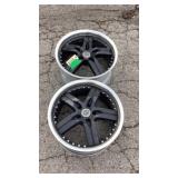 Pair of American Racing wheels 18' Pair of American Racing wheels 18'