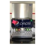 Pepsi Fountain Dispenser Has Built In Ice Maker,