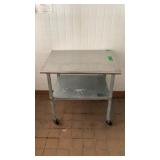 Eagle Stainless Steel Table With Casters 30" x