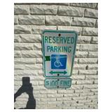 Reserved Parking Signs (3)