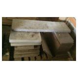 Varies Pieces Of Marble 55 1/2" x 14 1/2" x 1 1/4