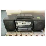 JVC Radio Cassette CD with CDs